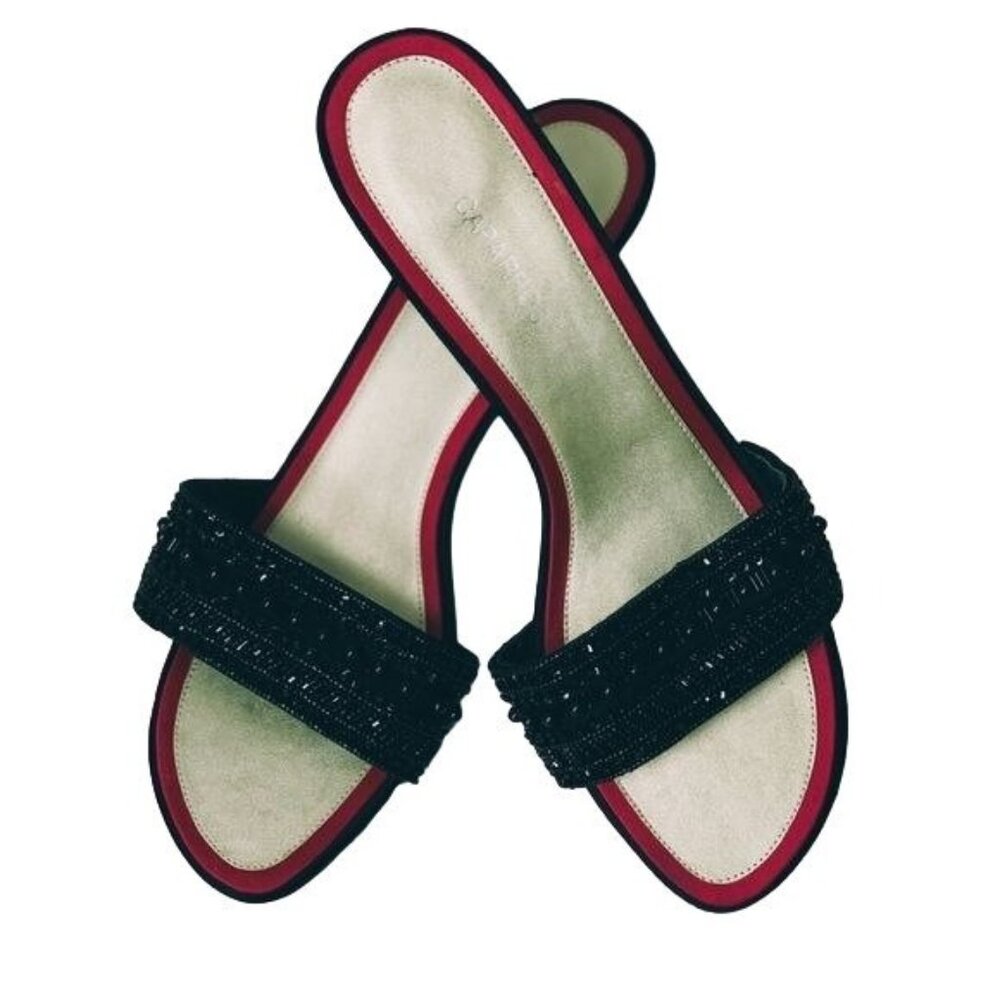 Caparros Sandal Slides With Beaded Strap Size 9.5